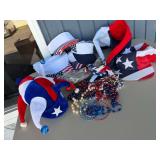 Patriotic Costume Hats and Accessories Lot