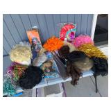 Eclectic Assortment of Costume Wigs and Hairpieces