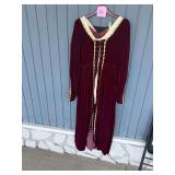 Burgundy Velvet Renaissance Faire Gown