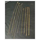 Assorted 14K Yellow Gold Fine Italian Chain Lot