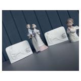 Lladro Porcelain Group Of Four Assorted Figurines And Plaques