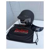 Daytona Matte Black Motorcycle Helmet with Extra Shield and Storage Bag