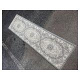 grey runner rug