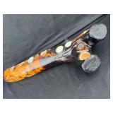 Rick Prince Signed Carved Wood Branch Tealight Candle Holder