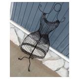 Wrought Iron Dress Form Mannequin
