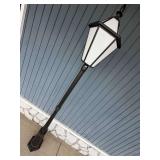 Black Metal Outdoor Post Light Fixture