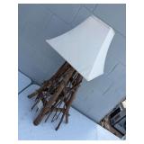 Handcrafted Twig and Branch Table Lamp by Georgia Artist Josh Traylor