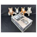 Feline Themed Decor and Storage Collection