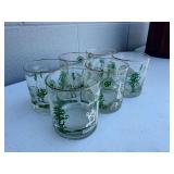 Southern Railway Look Ahead Look South Glass Tumblers Set of Six