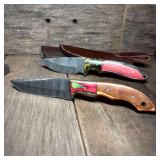 Carnival Blades – Pair of Fixed Knives with Sheaths