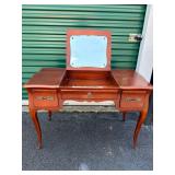 Vanity with mirror