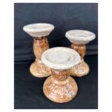 Neutral Candleholder Trio