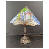 Stained Glass Dragonfly Accent Lamp