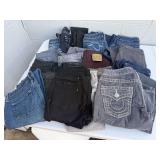 Designer Women's Denim And Pants Collection Lot Of Premium Brands