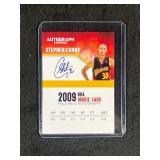 Steph Curry Rookie Card  w/ Facsimile Autograph