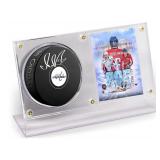 Alex Ovechkin  FACSIMILE Signed Puck with Card