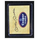 Mickey Mantle Cooper Tires Promo Card REPRINT