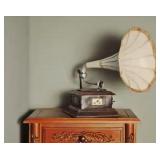 1911 Cream Edison Opera Phonograph Model  REPLICA
