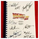 Back to the Future 3 Movie  Script  Signed Reprint
