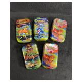5 POKEMON Collector tins   (empty)