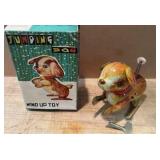 Vintage Jumping Dog  China Tin Toy -NEW in Box