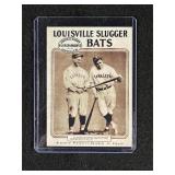 Babe Ruth~Lou Gehrig Louisville Slugger Promo Card
