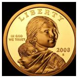 Sacagawea Dollar 24k Gold Plated