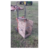Barb wire cart