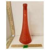 Red Painted Vase/ Wine Carafe