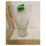 1992 McDonald's Embossed Clear Glass Tumbler