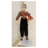 Plastic Mime Doll on stand