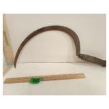 Hand Scythe or Sickle with Wood handle