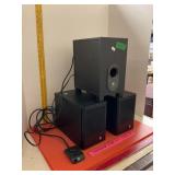 Logitech Woofer & 2 Speakers