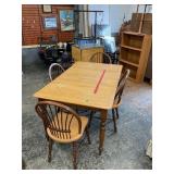 Table, Leaf & 4 Chairs