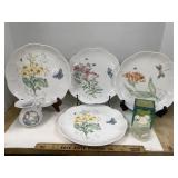 Lenox Butterfly Meadow Plates, Precious Moments