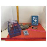 Various Batteries Metal Caddy Book Playing Cards