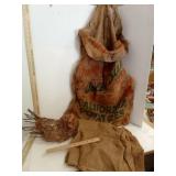 Potato Gunny Sacks 2 & Rustic  Rooster