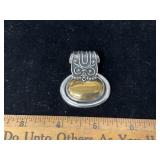 Sterling Silver & Brass Doug Paulus Pendant
