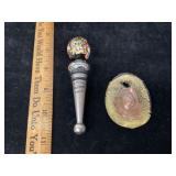 Murano Wine Stopper Venezia Italy & Glass Pendant