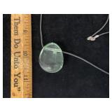 Sterling Silver Clasp Large Polished Fluorite