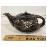 Japanese Redware Pottery Teapot 1 Cup cracked