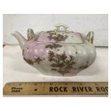 Hand-Painted Gilded Porcelain Teapot