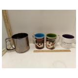 3 Large Mugs & Sifter