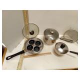 Stainless Steel Egg Poacher Lidded Pan,