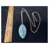 Copper Wire Wrapped Turquoise Color? Stone