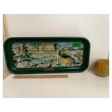 Coca-Cola Serving Tray & Globe Trinket Box