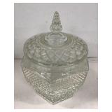 Anchor Hocking Wexford Crystal Cookie Jar