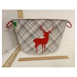 Mainstay Grey Plaid/Red Deer Motif  Metal Ice