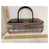 Dorset Rex Fifth Avenue Lucite/ Silver Metal MCM