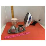 Oneida Stainless Sugar / Creamer On Tray